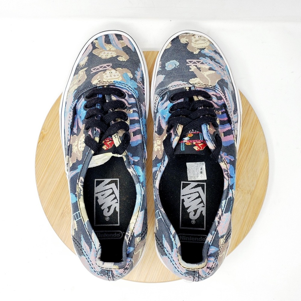 Vans Nintendo Donkey‎ Kong Shoes Womens 8 Low Faded Lace Up Authentic Mens 6.5 - Picture 8 of 16